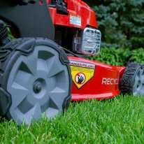 Toro Recycler mower wheel detail