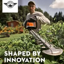 Stihl hedge trimmer in action — Shaped by Innovation